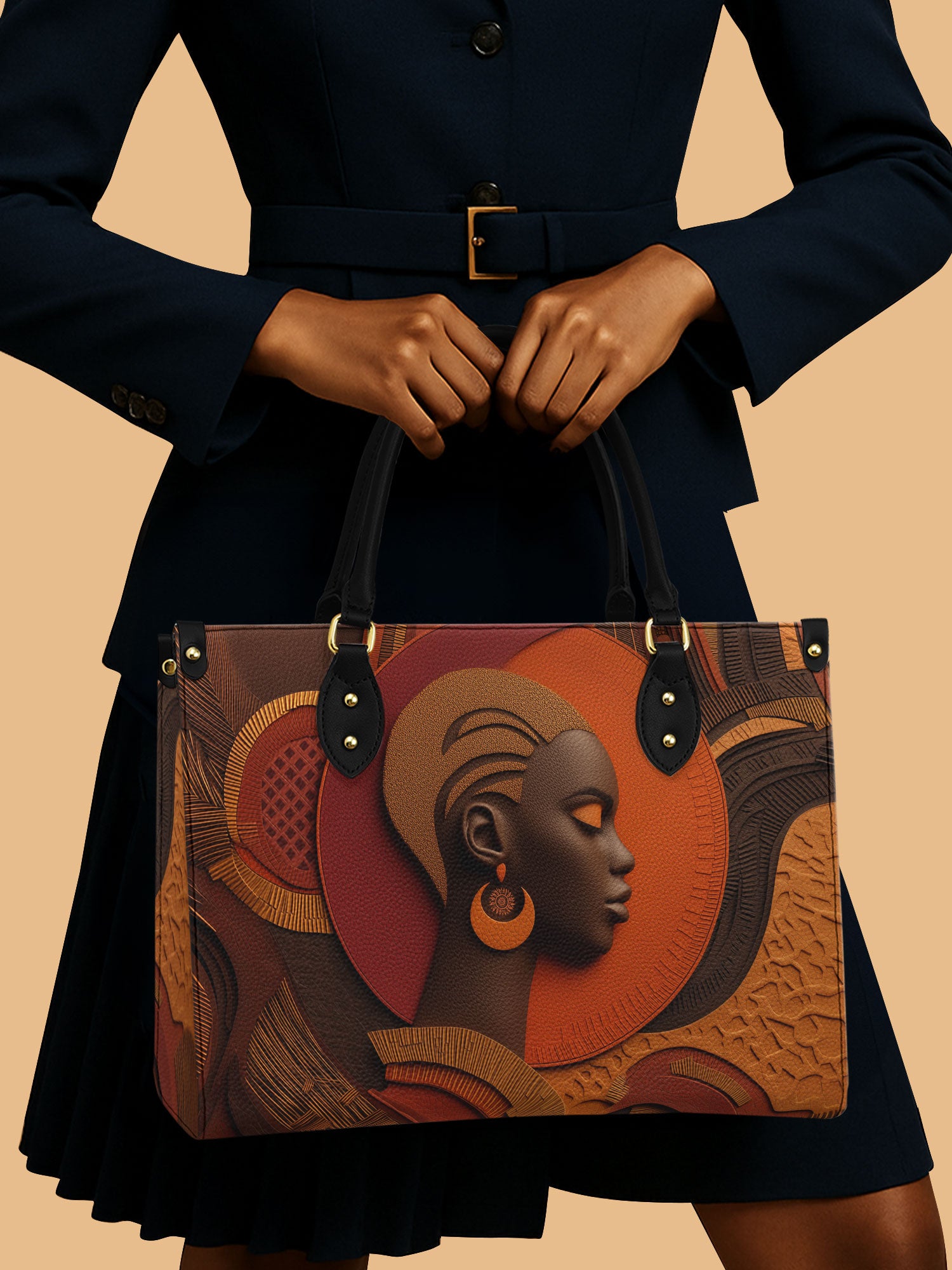 Cropped Crown Premium Leather Handbag QR0TD269