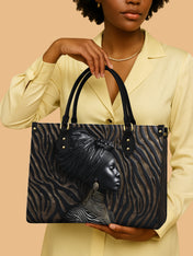 Ebony Whisper Premium Leather Handbag QR0TV125