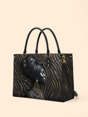 Ebony Whisper Premium Leather Handbag QR0TV125