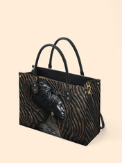 Ebony Whisper Premium Leather Handbag QR0TV125