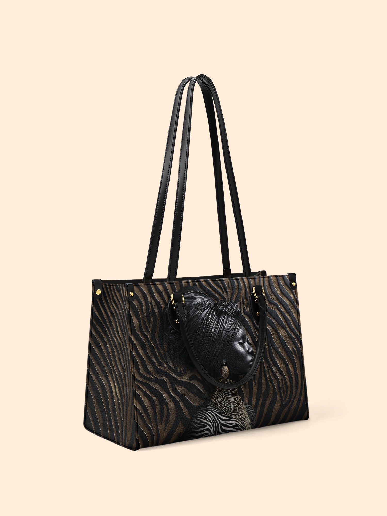 Ebony Whisper Premium Leather Handbag QR0TV125