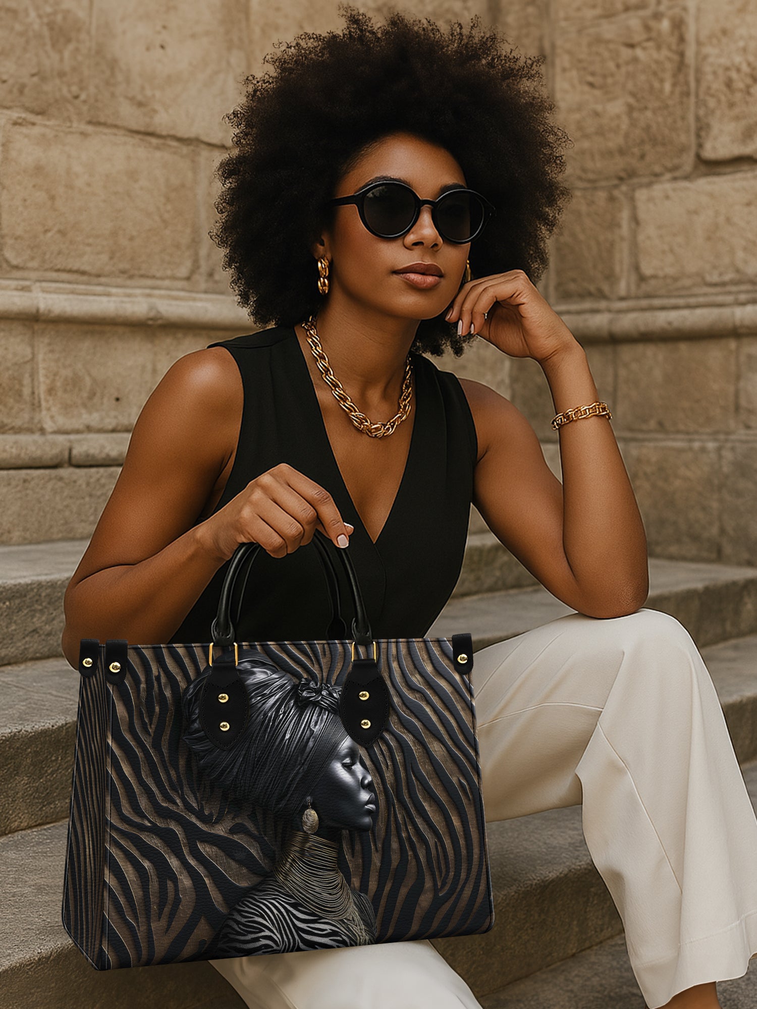 Ebony Whisper Premium Leather Handbag QR0TV125