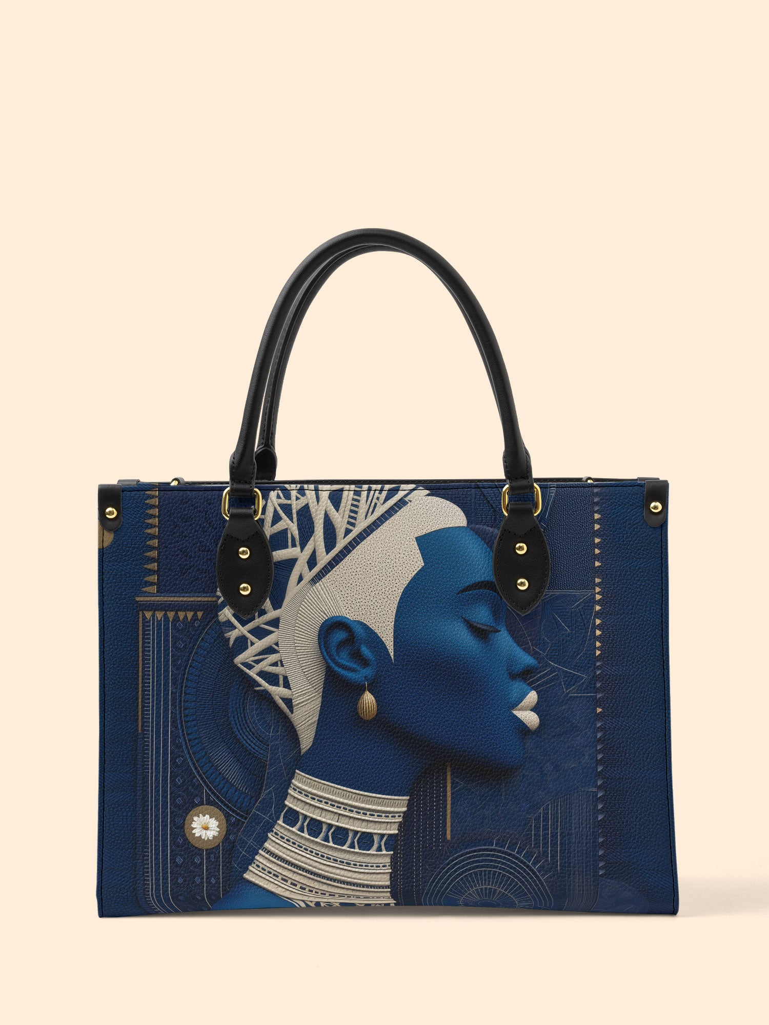 Edge Flow Premium Leather Handbag QR0TD272