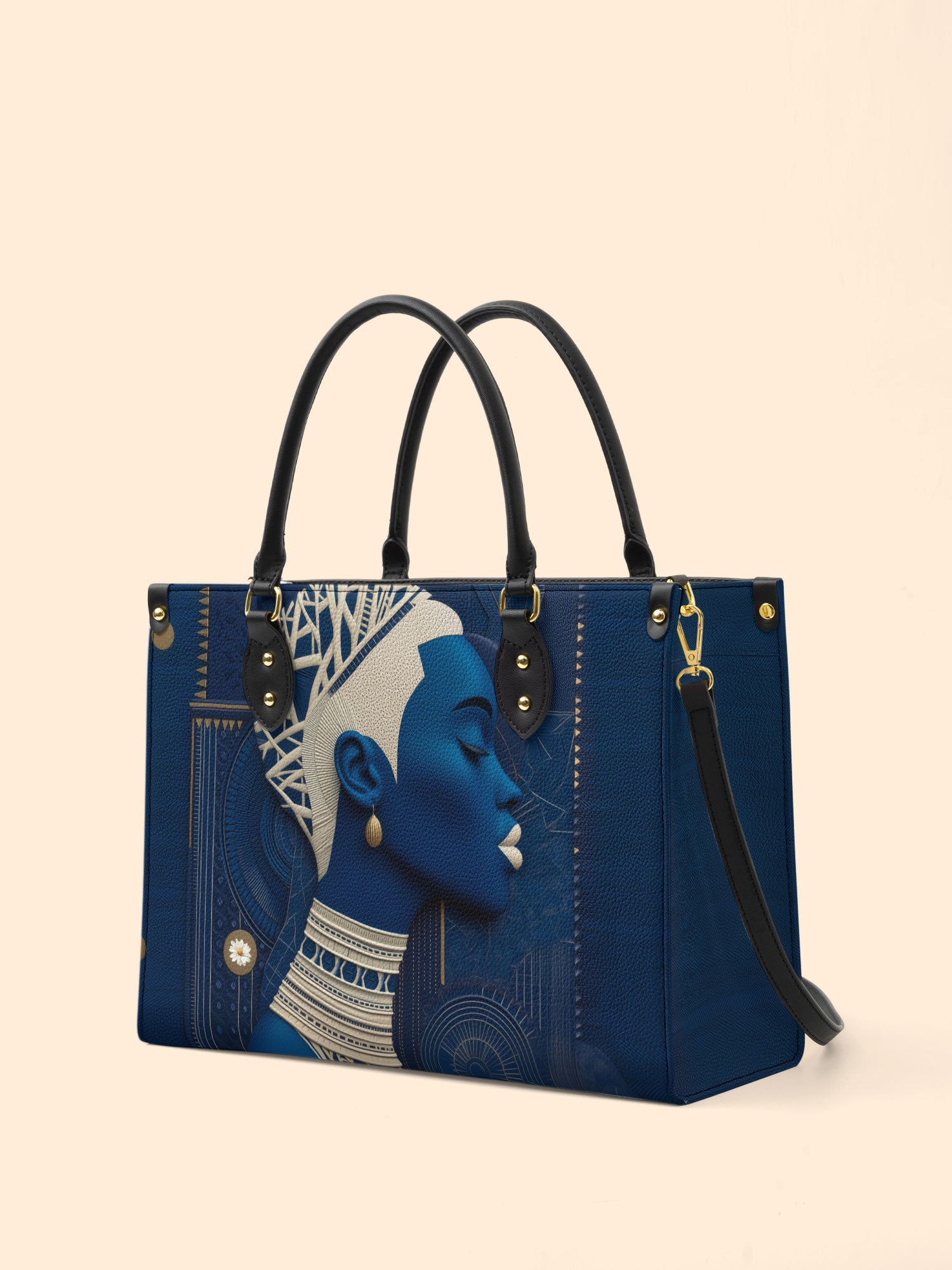 Edge Flow Premium Leather Handbag QR0TD272