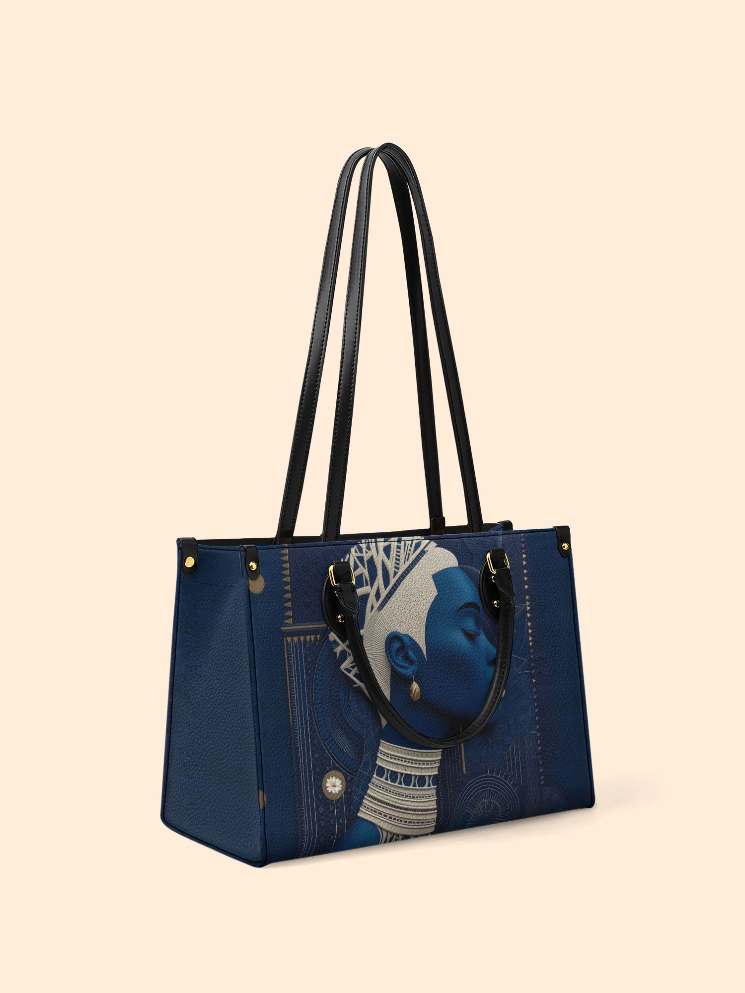 Edge Flow Premium Leather Handbag QR0TD272