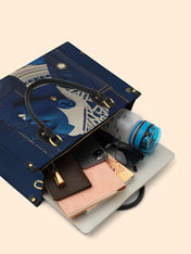 Edge Flow Premium Leather Handbag QR0TD272