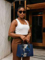 Edge Flow Premium Leather Handbag QR0TD272