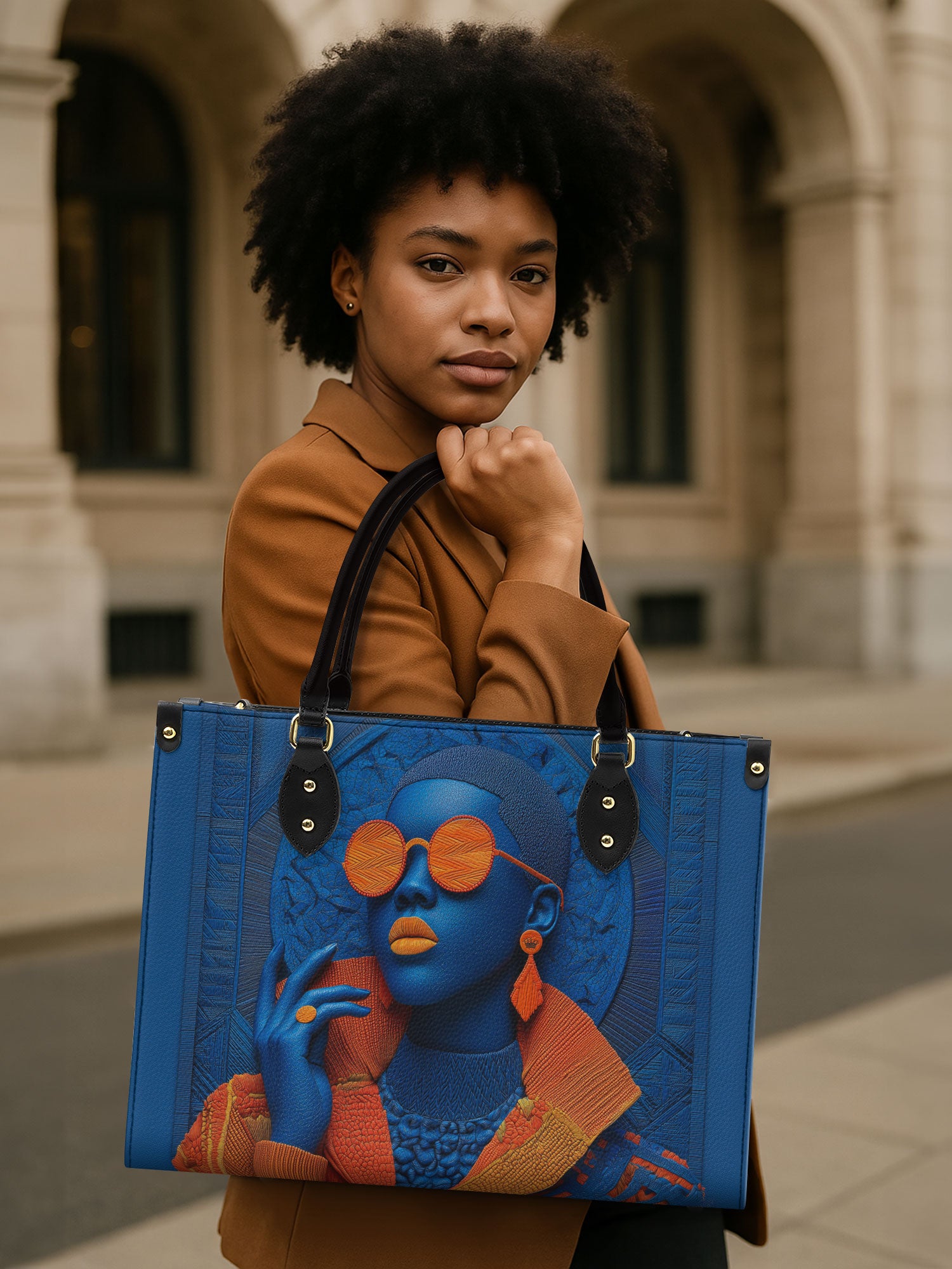 Sharp Aura Premium Leather Handbag QR0TD275