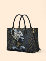 Zebra Noir Premium Leather Handbag QR0TV137