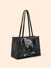 Zebra Noir Premium Leather Handbag QR0TV137