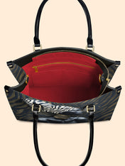 Zebra Noir Premium Leather Handbag QR0TV137
