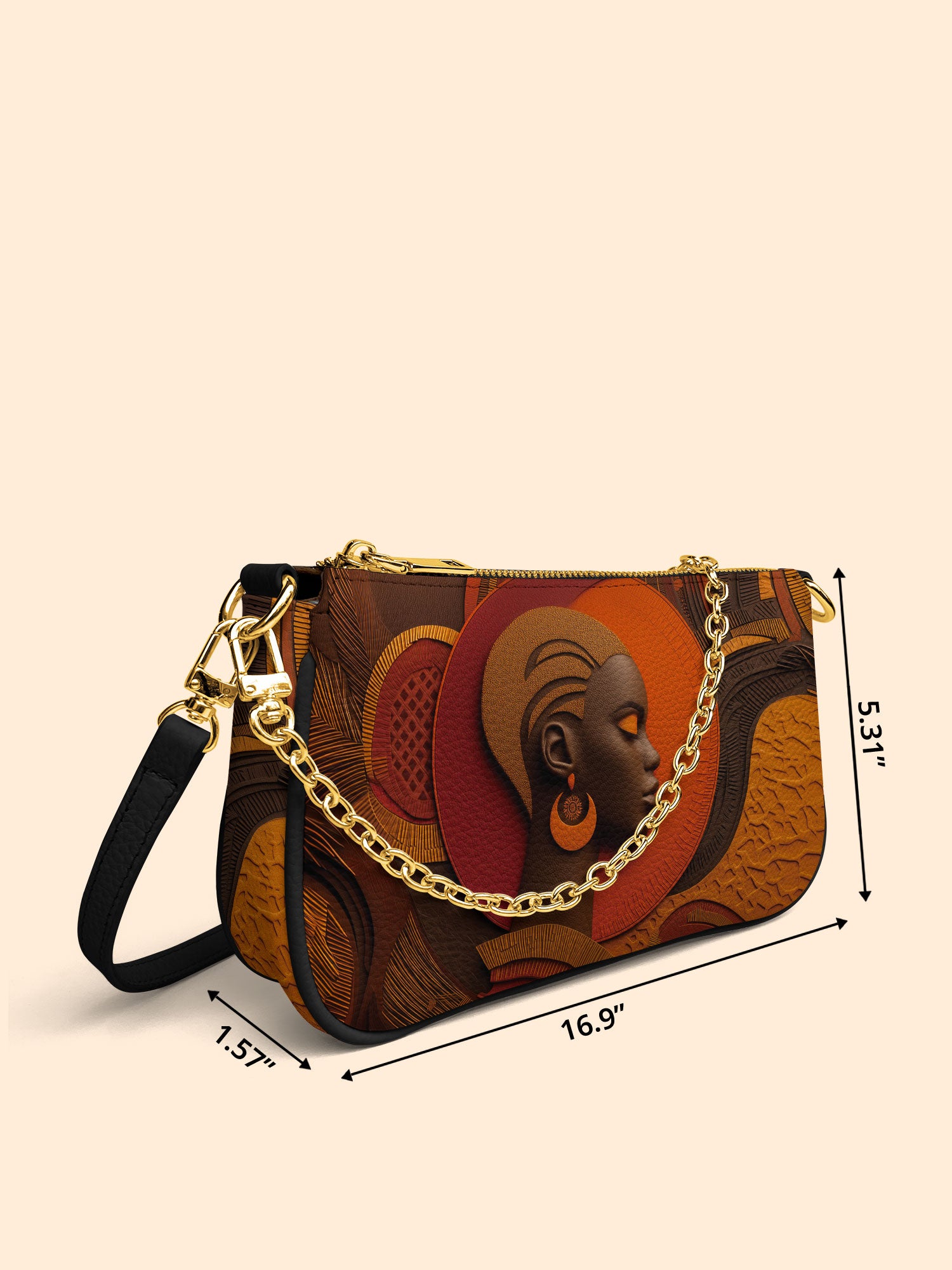 Cropped Crown Classic Zip Pochette QR0TD270