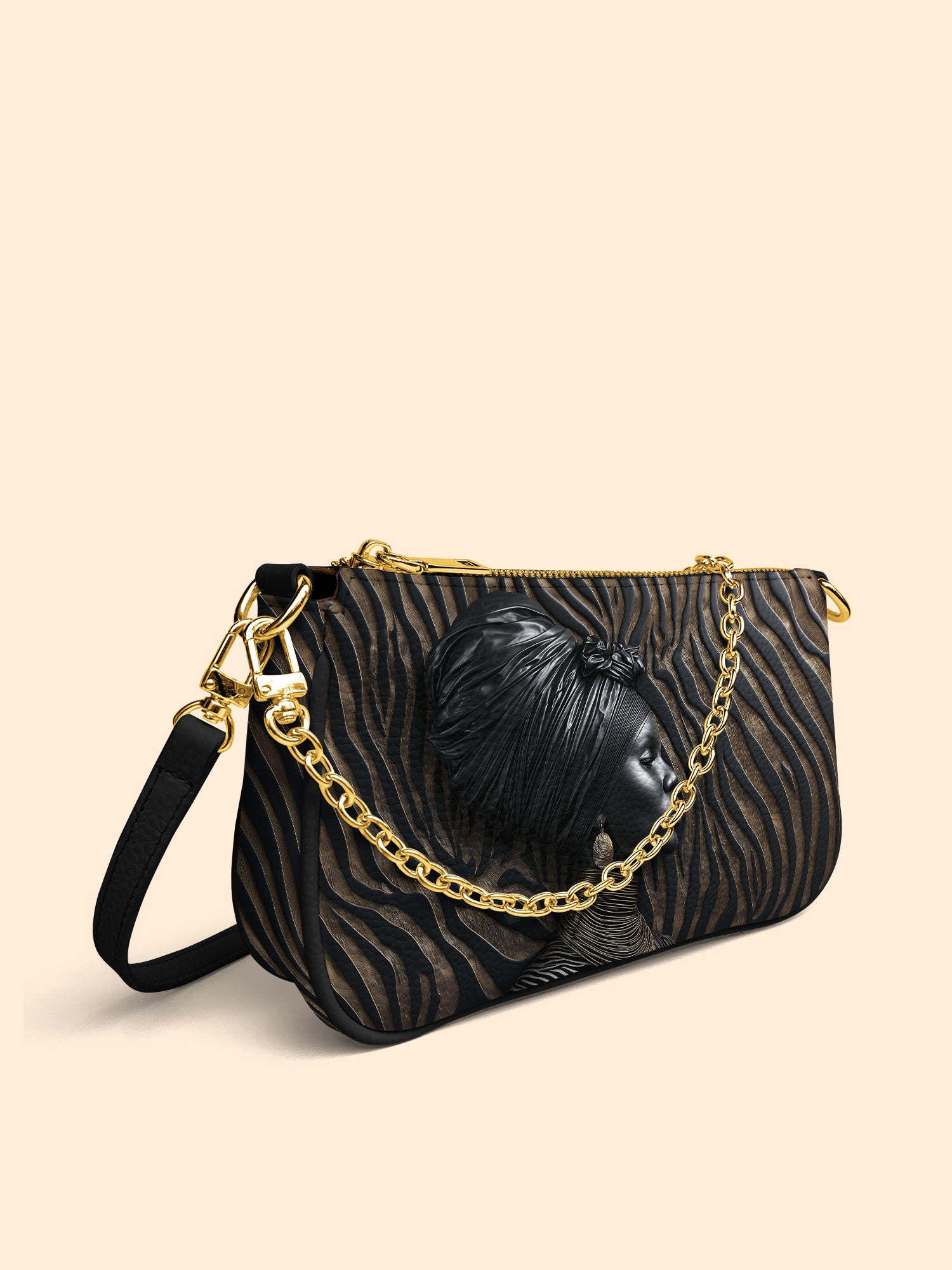 Ebony Whisper Classic Zip Pochette QR0TV126