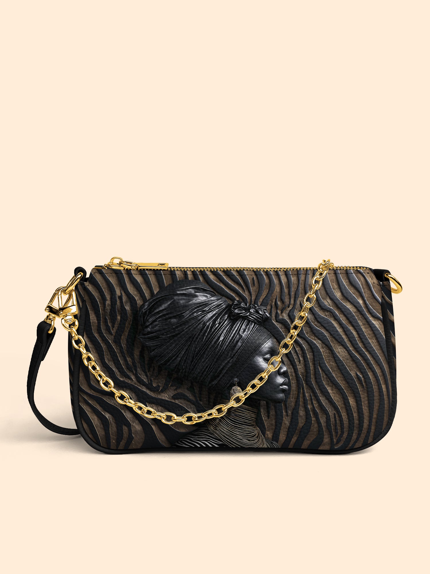 Ebony Whisper Classic Zip Pochette QR0TV126
