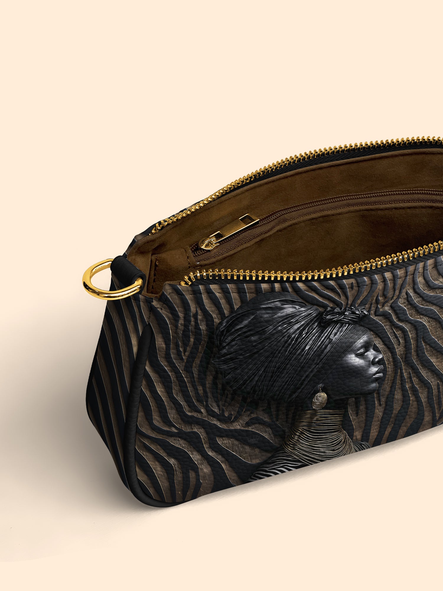 Ebony Whisper Classic Zip Pochette QR0TV126