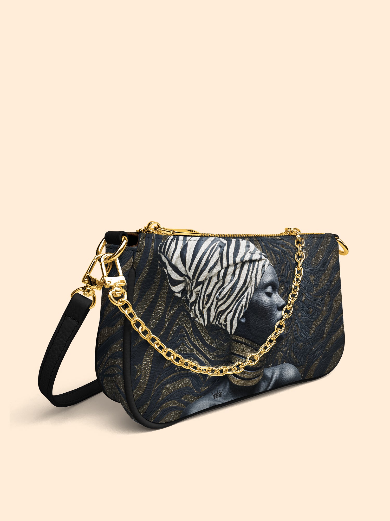 Zebra Noir Classic Zip Pochette QR0TV138