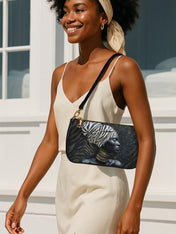 Zebra Noir Classic Zip Pochette QR0TV138