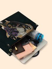 African Bloom Premium Leather Handbag QR0XD535