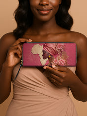 African Blossom Slimline Zippy Wallet QR0XD558