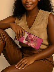 African Blossom Slimline Zippy Wallet QR0XD558