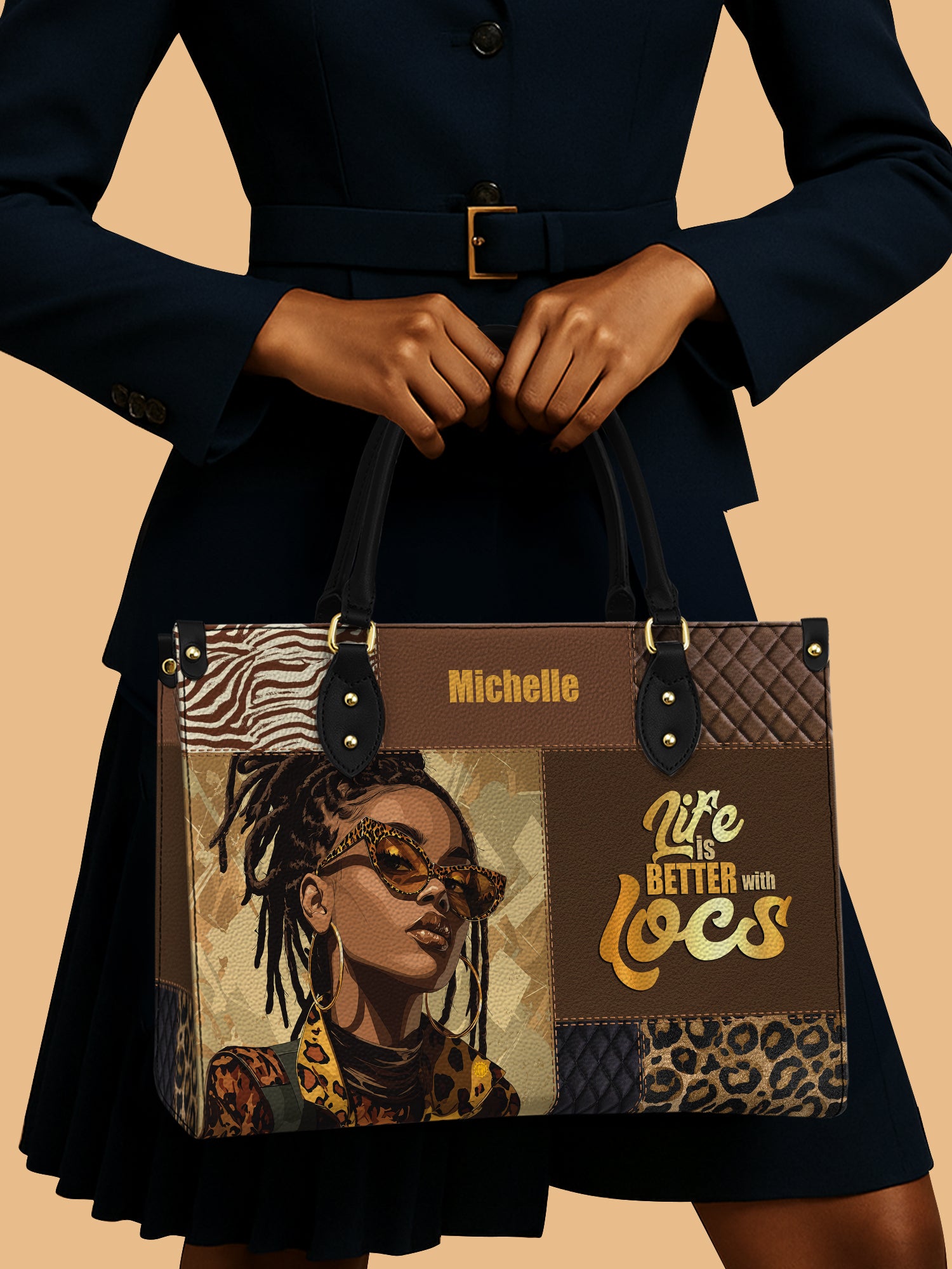 Better With Locs Premium Leather Handbag