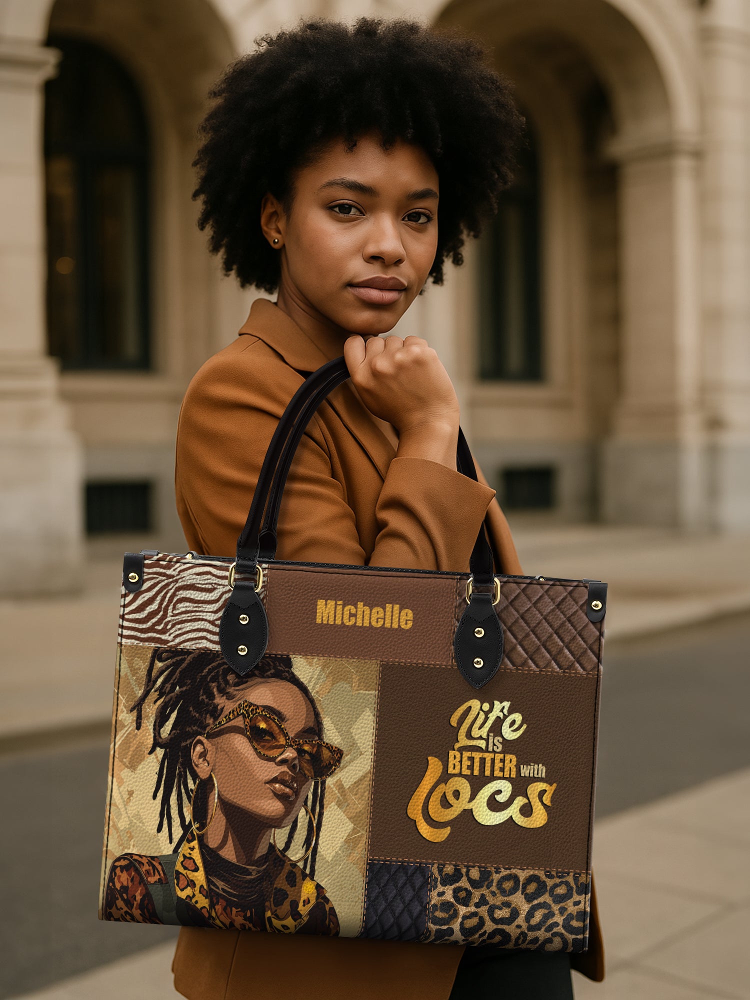 Better With Locs Premium Leather Handbag