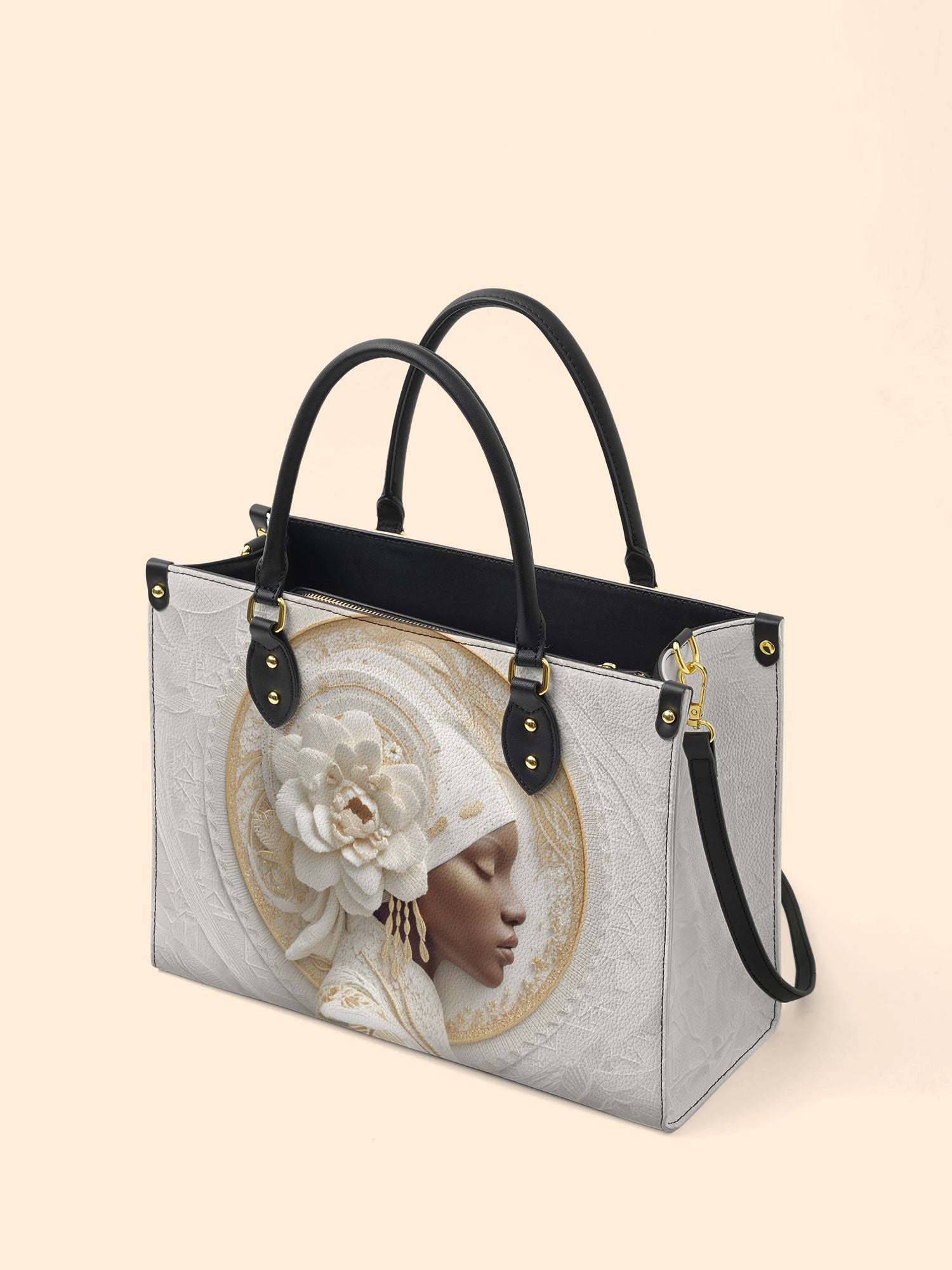 Blossom Goddess Premium Leather Handbag QR0TD319