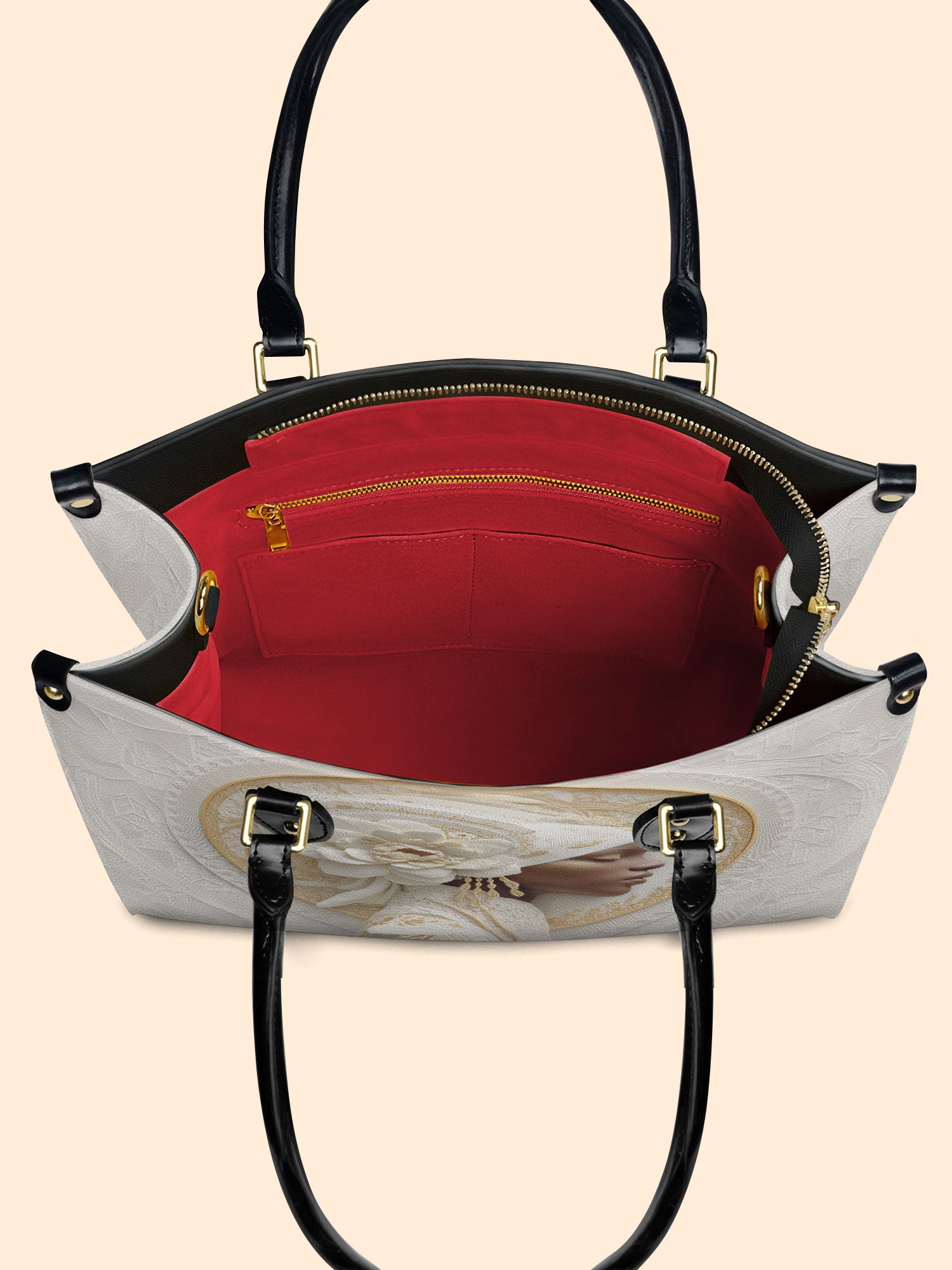 Blossom Goddess Premium Leather Handbag QR0TD319