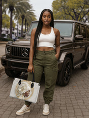 Blossom Goddess Premium Leather Handbag QR0TD319