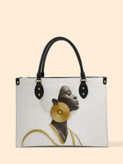 Fade Contrast Premium Leather Handbag QR0TD328