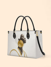 Fade Contrast Premium Leather Handbag QR0TD328