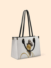 Fade Contrast Premium Leather Handbag QR0TD328