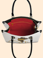 Fade Contrast Premium Leather Handbag QR0TD328