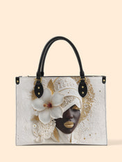 Ivory Bloom Premium Leather Handbag QR0TD322