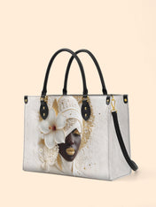 Ivory Bloom Premium Leather Handbag QR0TD322