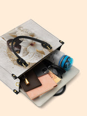 Ivory Bloom Premium Leather Handbag QR0TD322
