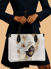 Ivory Bloom Premium Leather Handbag QR0TD322