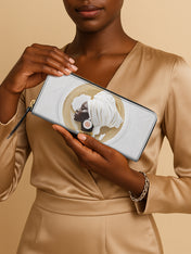 Motherland White Slimline Zippy Wallet QR0TD332