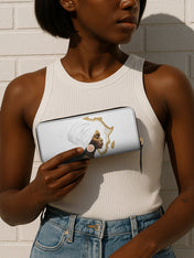 Sacred Continent Slimline Zippy Wallet QR0TD335