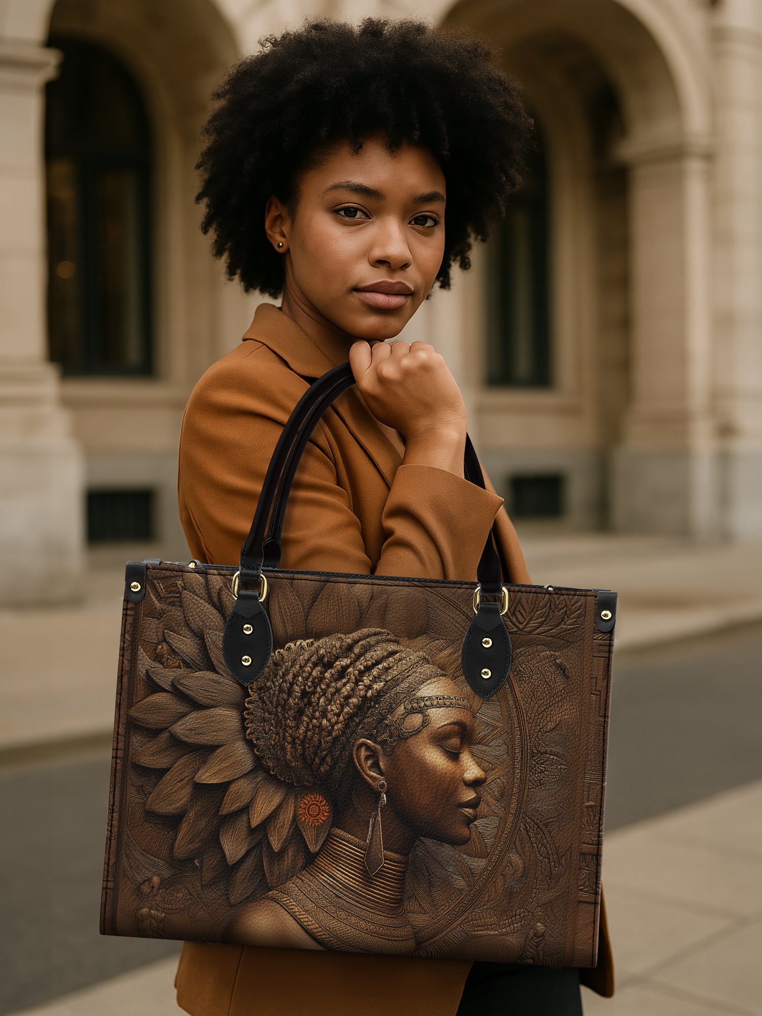 Aasha Africa Premium Leather Handbag QR0XD607