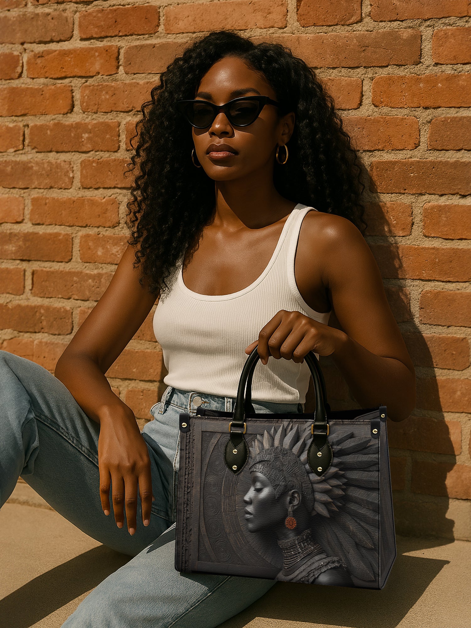 Afri-Legacy Premium Leather Handbag QR0XD611