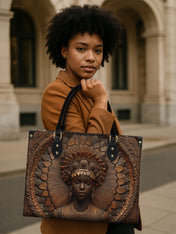 Afriscendence Premium Leather Handbag QR0XD609