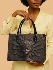 Alkebulan Arts Premium Leather Handbag QR0XD608