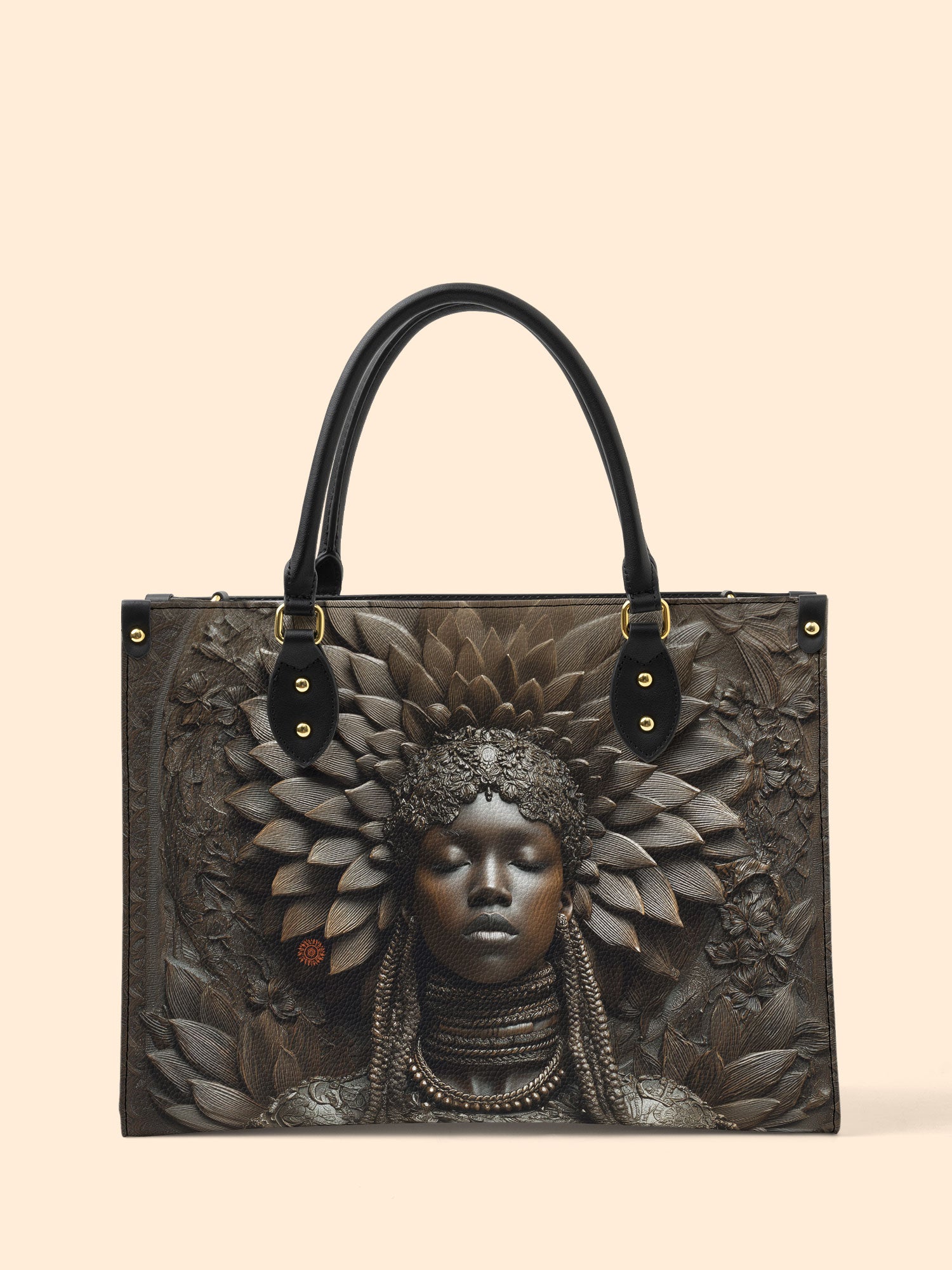 Bronze Birthright Premium Leather Handbag QR0XD610