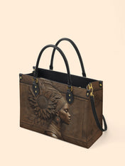Gilded Genesis Premium Leather Handbag QR0XD613