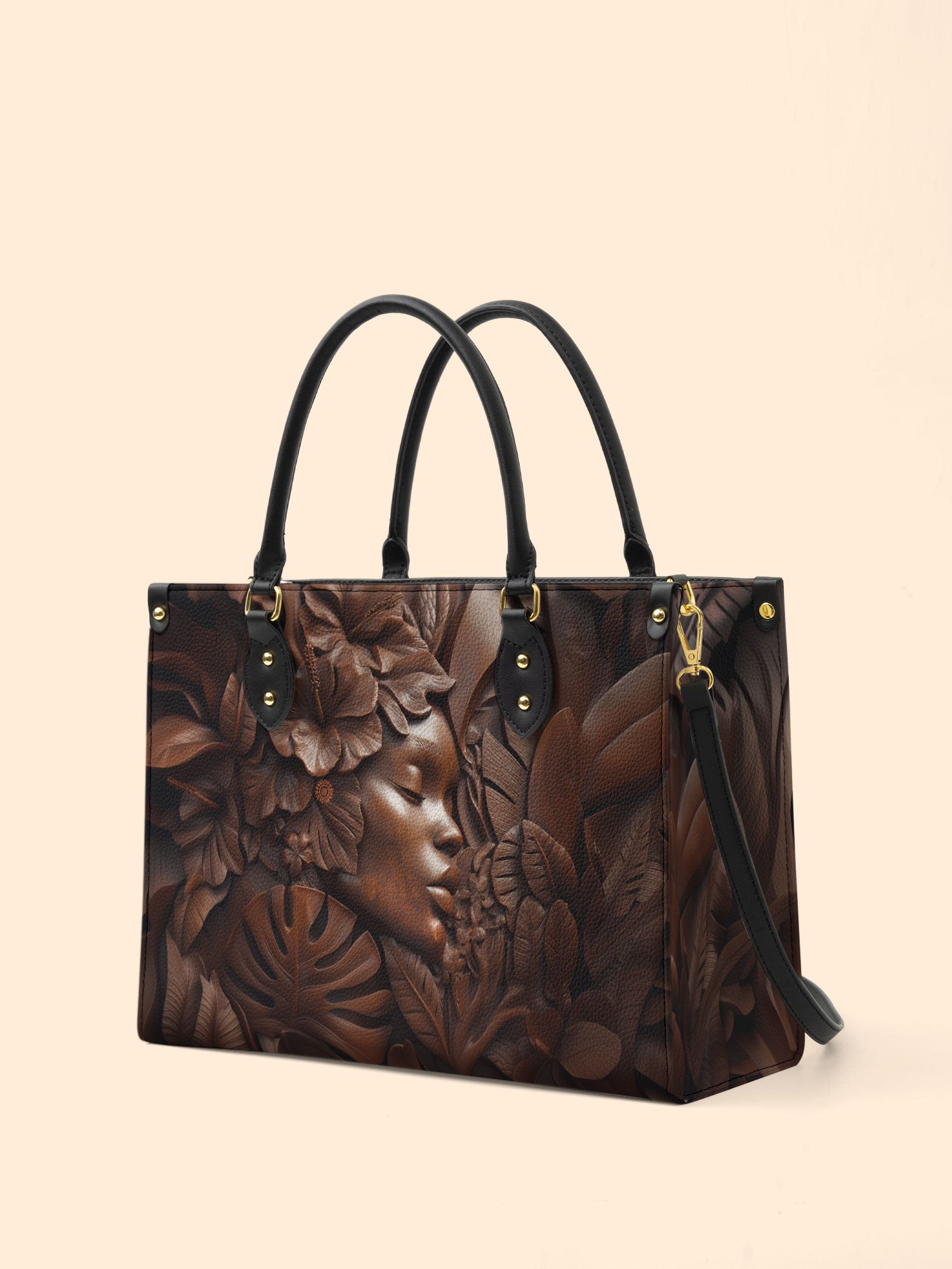 Ivory Leaf Premium Leather Handbag QR0TD340