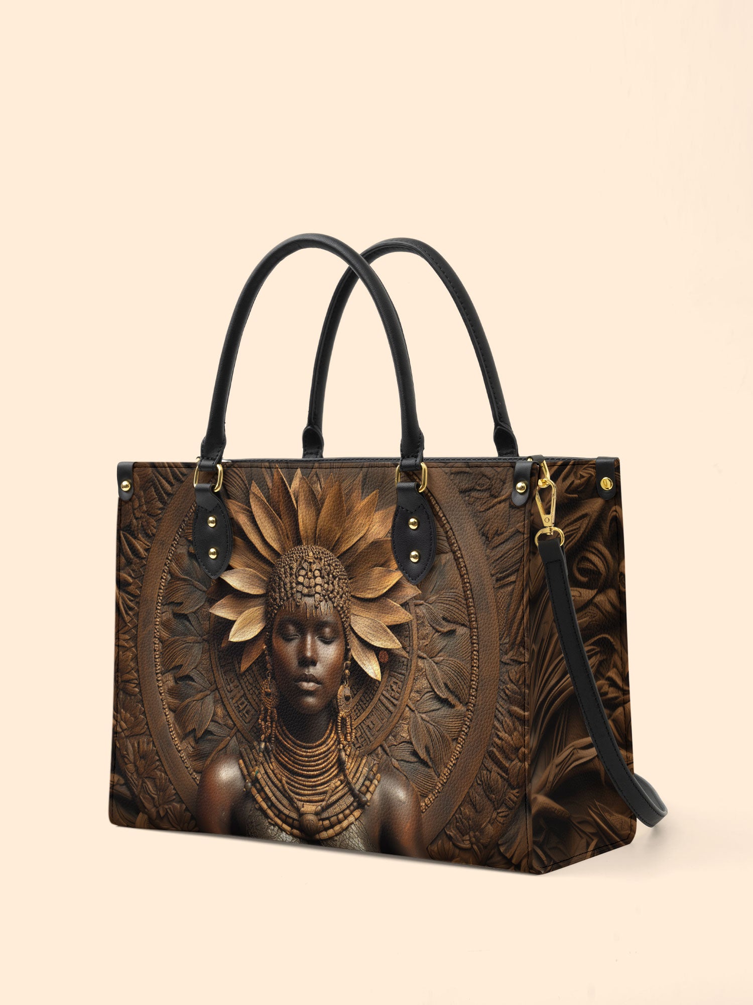 Mahogany Majesty Premium Leather Handbag QR0XD614