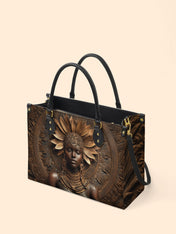 Mahogany Majesty Premium Leather Handbag QR0XD614