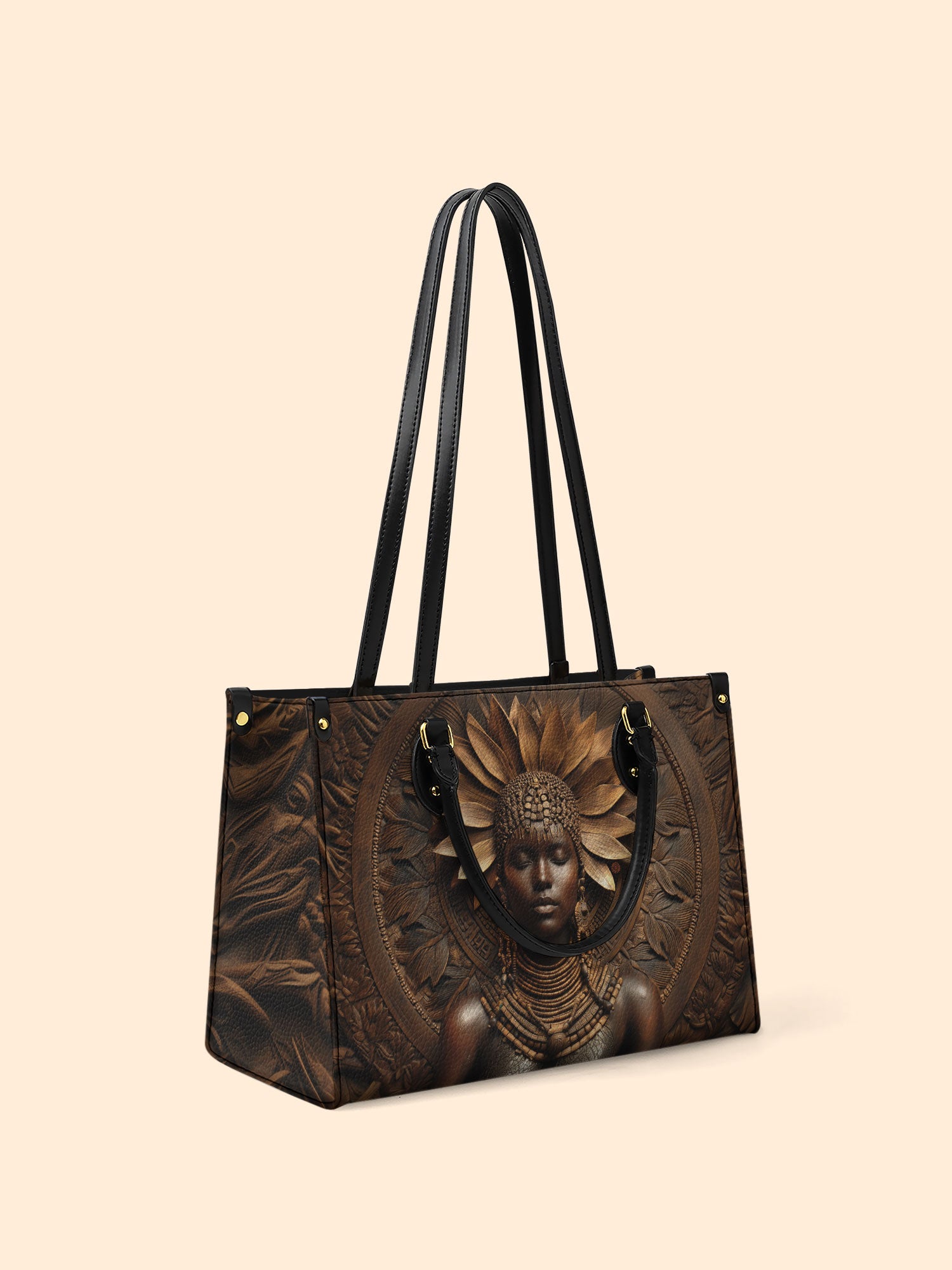 Mahogany Majesty Premium Leather Handbag QR0XD614