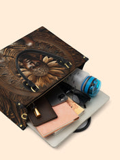 Mahogany Majesty Premium Leather Handbag QR0XD614